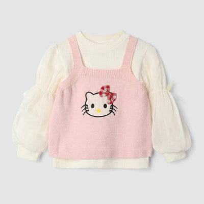 Sweet Pink Themed Girls Sweater & Sweatshirt Sweater Iluvlittlepeople 9-12 Months Pink Winter