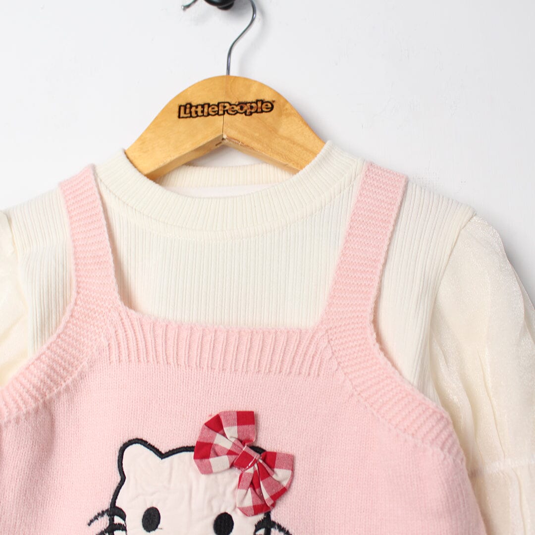 Sweet Pink Themed Girls Sweater & Sweatshirt Sweater Iluvlittlepeople 
