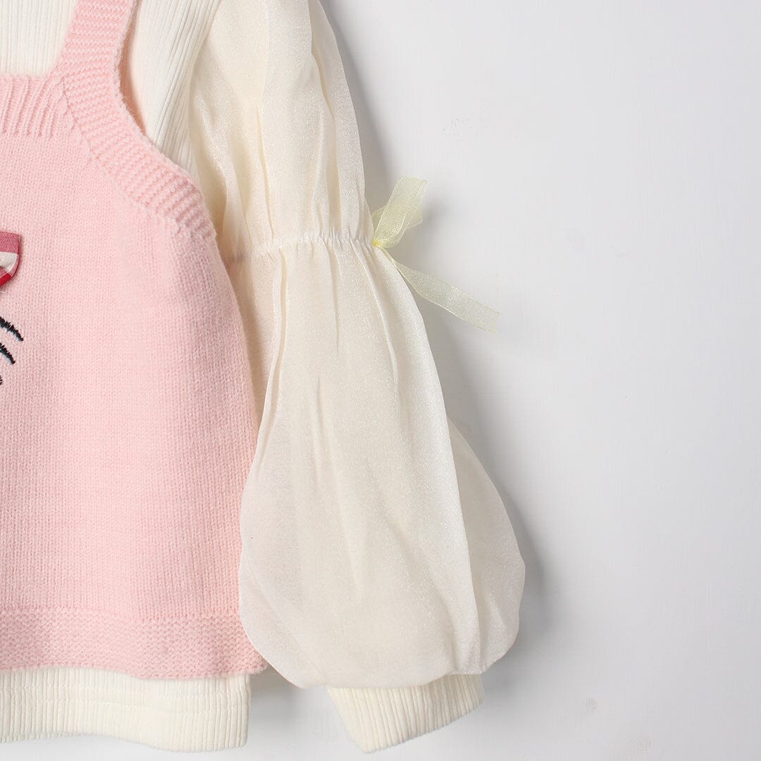 Sweet Pink Themed Girls Sweater & Sweatshirt Sweater Iluvlittlepeople 