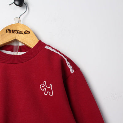 Wine Red Themed 3Pc Girls Set 3Pc Set Iluvlittlepeople 