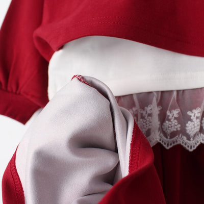 Wine Red Themed 3Pc Girls Set 3Pc Set Iluvlittlepeople 