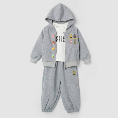 Supreme Grey Themed 3Pc Boys Set 3Pc Set Iluvlittlepeople 2-3 Years Winter Grey