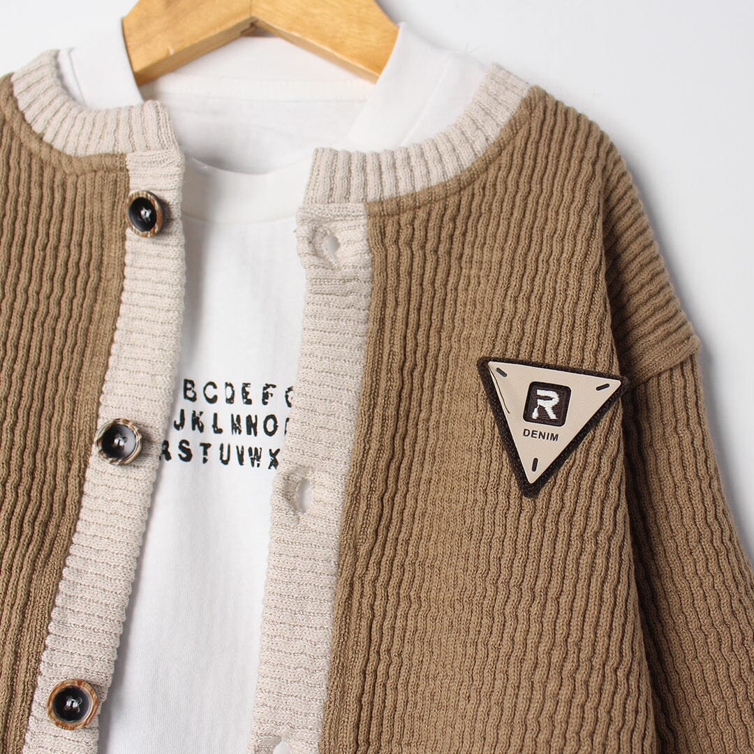 Decent Brown Themed Kids Sweater & Shirt Sweater Iluvlittlepeople 