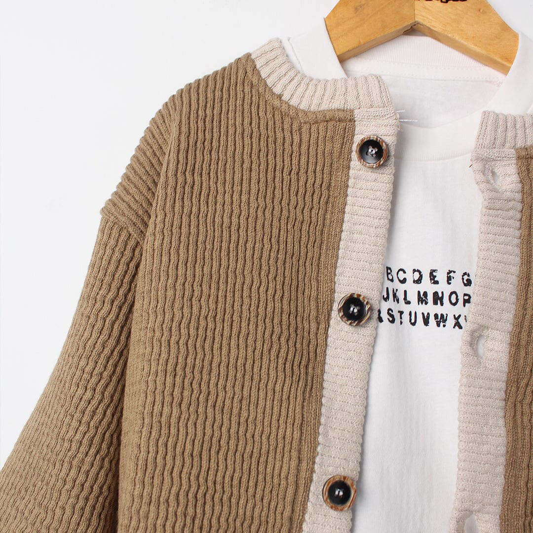Decent Brown Themed Kids Sweater & Shirt Sweater Iluvlittlepeople 