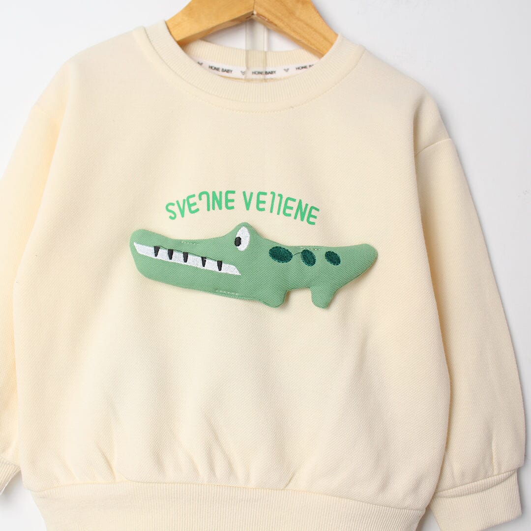 Modern Off White Themed 2Pc Boys Set 2Pc Set Iluvlittlepeople 