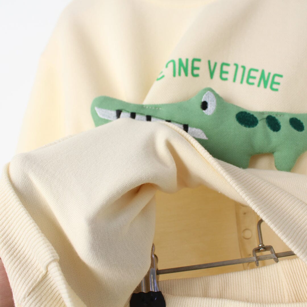 Modern Off White Themed 2Pc Boys Set 2Pc Set Iluvlittlepeople 