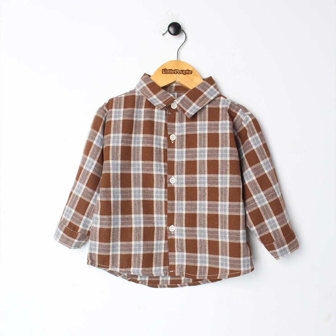 Decent Brown Themed Kids Sweater & Casual Shirt Sweater Iluvlittlepeople 