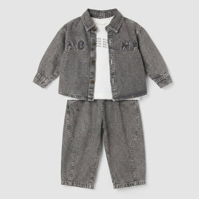 Amaze Grey Themed 3Pc Boys Set 3Pc Set Iluvlittlepeople 2-3 Years Winter Grey