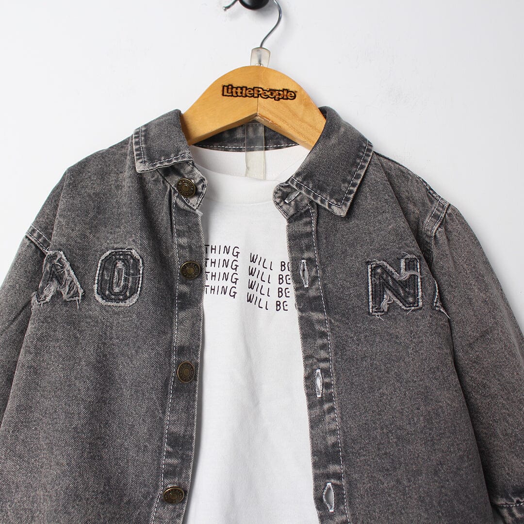 Amaze Grey Themed 3Pc Boys Set 3Pc Set Iluvlittlepeople 