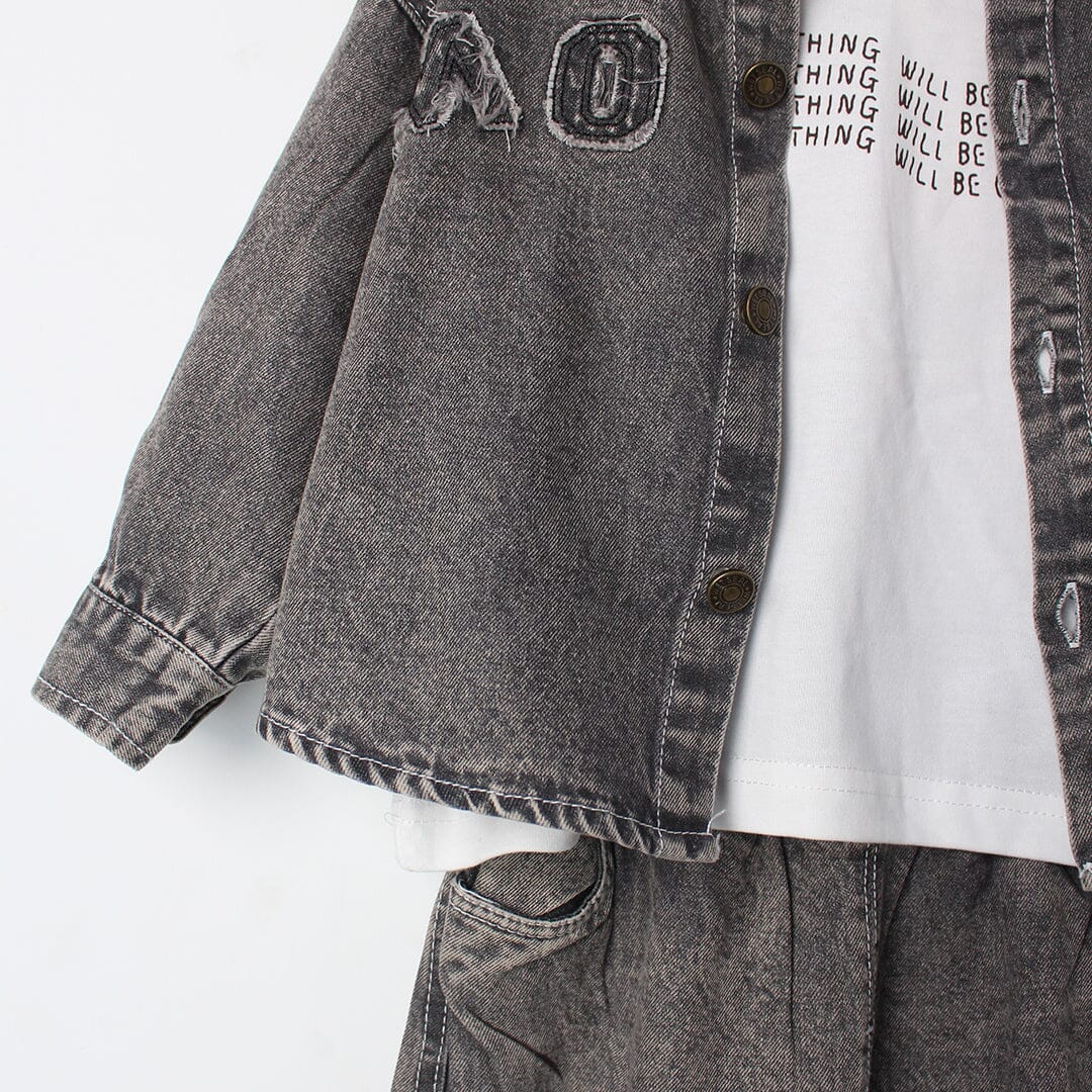 Amaze Grey Themed 3Pc Boys Set 3Pc Set Iluvlittlepeople 