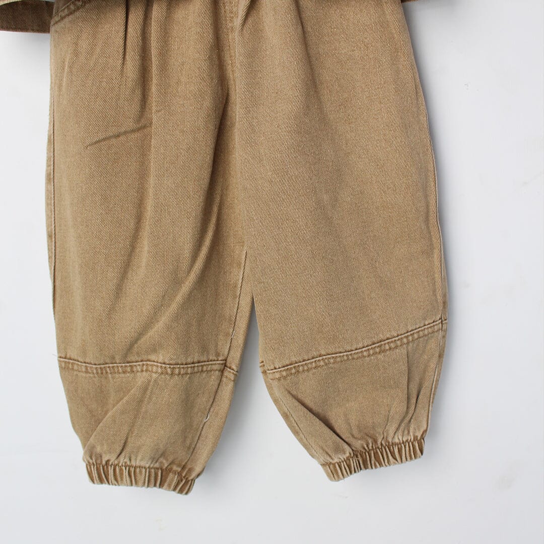 Ecru Beige Themed 3Pc Boys Set 3Pc Set Iluvlittlepeople 