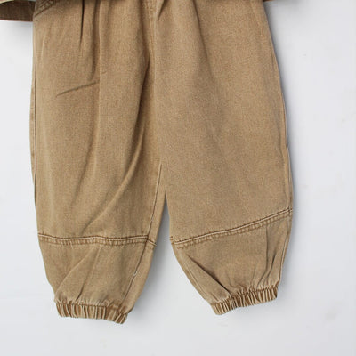 Ecru Beige Themed 3Pc Boys Set 3Pc Set Iluvlittlepeople 