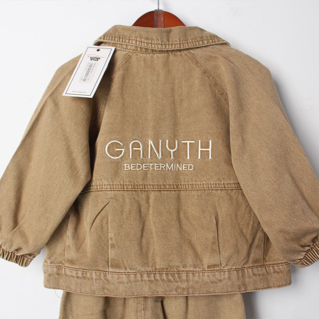 Ecru Beige Themed 3Pc Boys Set 3Pc Set Iluvlittlepeople 