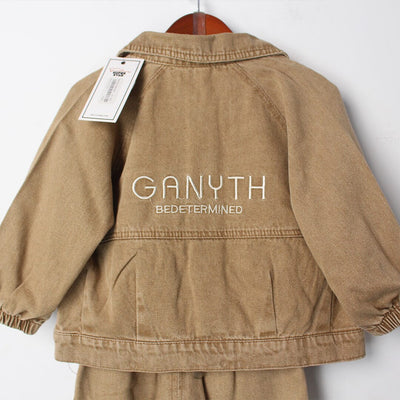 Ecru Beige Themed 3Pc Boys Set 3Pc Set Iluvlittlepeople 