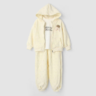 Stylish Off White Themed 3Pc Boys Set 3Pc Set Iluvlittlepeople 12-18 Months Winter Off White