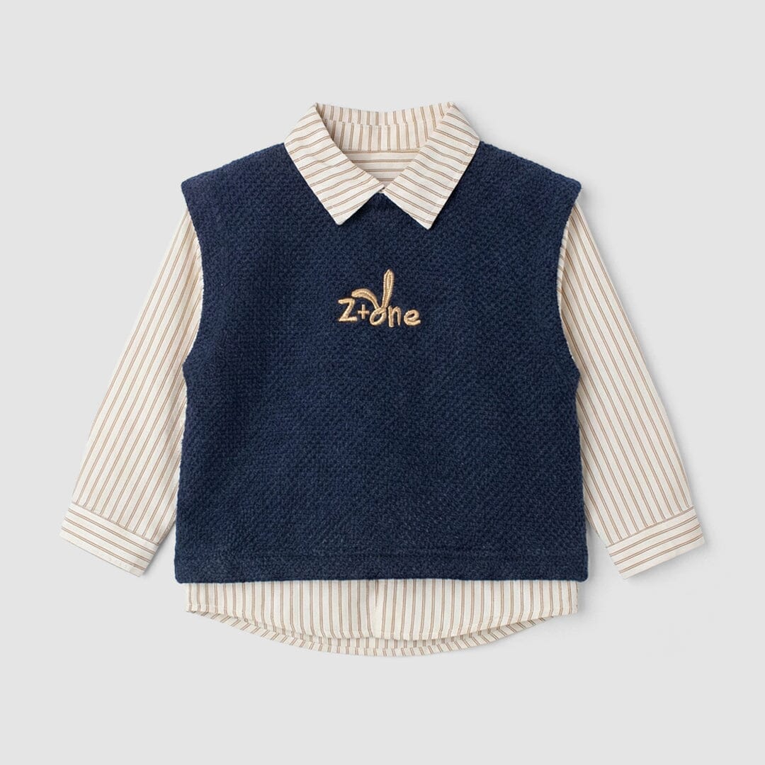 Decent Blue Themed Kids Sweater & Casual Shirt Sweater Iluvlittlepeople 12-18 Months Blue Winter