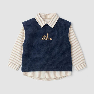 Decent Blue Themed Kids Sweater & Casual Shirt Sweater Iluvlittlepeople 12-18 Months Blue Winter