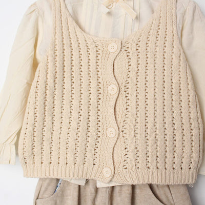 Stylish 3Pc Off White Themed Girls Set 3Pc Set Iluvlittlepeople 