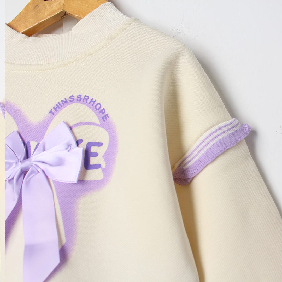 Stylish 2Pc Purple Themed Girls Set 2Pc Set Iluvlittlepeople 