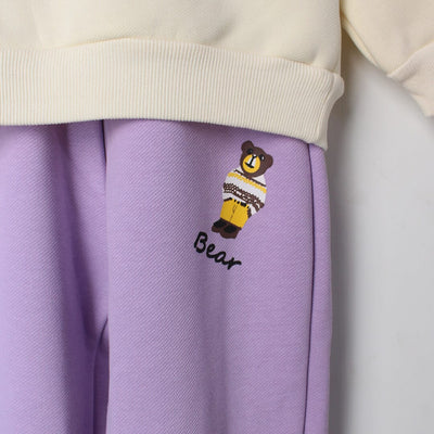 Stylish 2Pc Purple Themed Girls Set 2Pc Set Iluvlittlepeople 