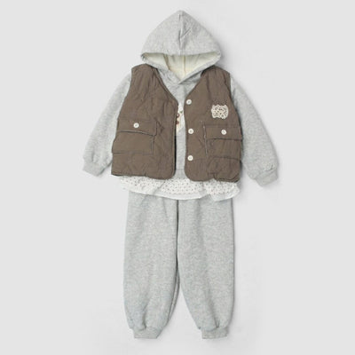 Modern 3Pc Grey Themed Girls Set 3Pc Set Iluvlittlepeople 9-12 Months Winter Grey