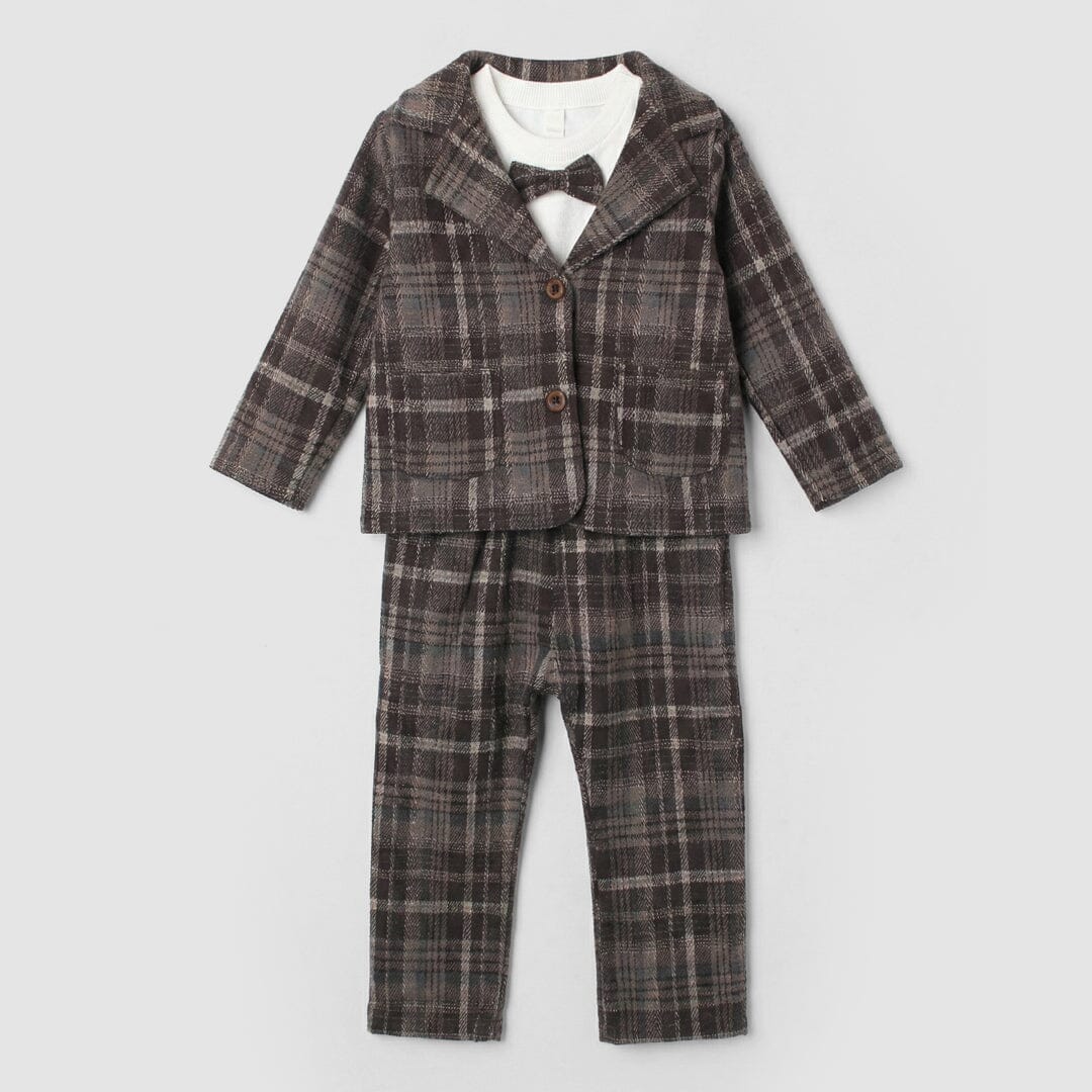 Desire Brown Formal 3Pc Boys Set 3Pc Set Iluvlittlepeople 9-12 Months Winter Brown