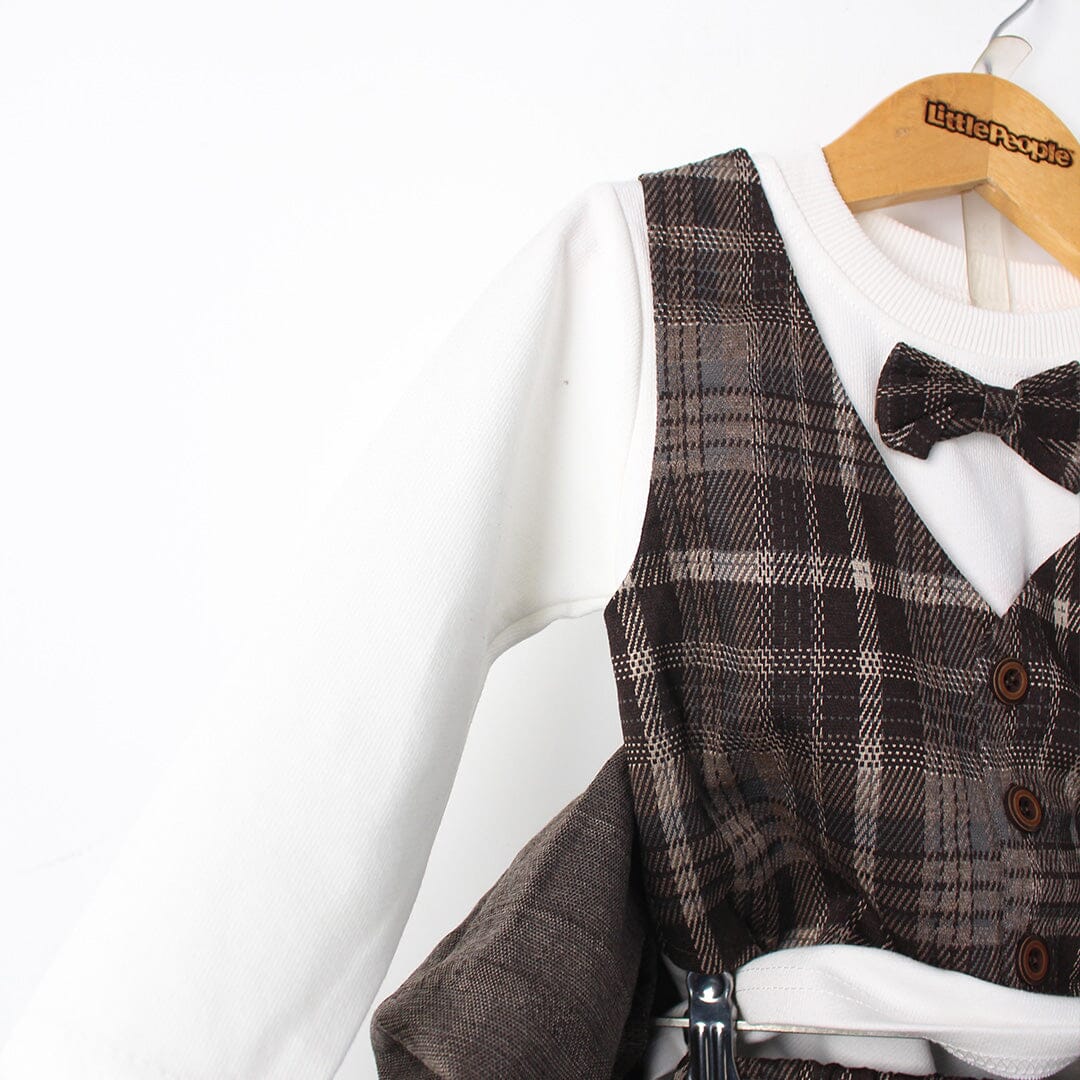 Desire Brown Formal 3Pc Boys Set 3Pc Set Iluvlittlepeople 