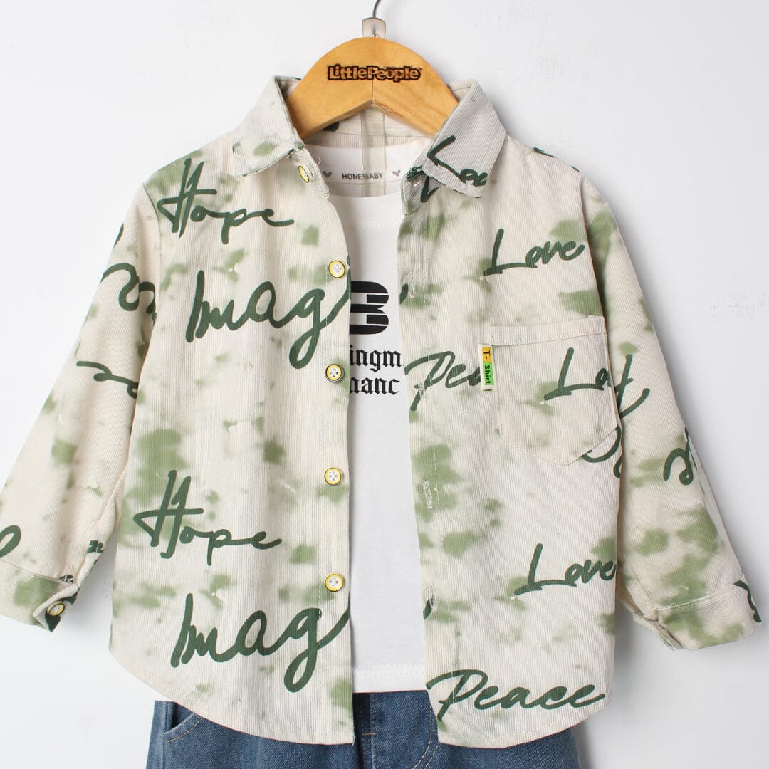 Sage Green Casual 3Pc Boys Set 3Pc Set Iluvlittlepeople 