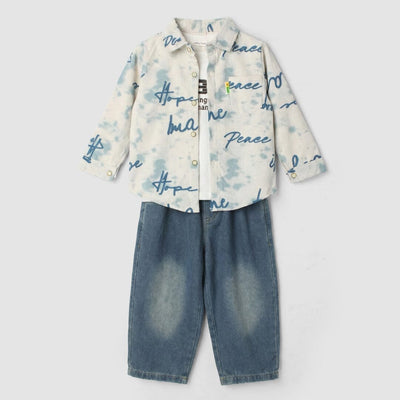 Sage Blue Casual 3Pc Boys Set 3Pc Set Iluvlittlepeople 18-24 months Winter Blue