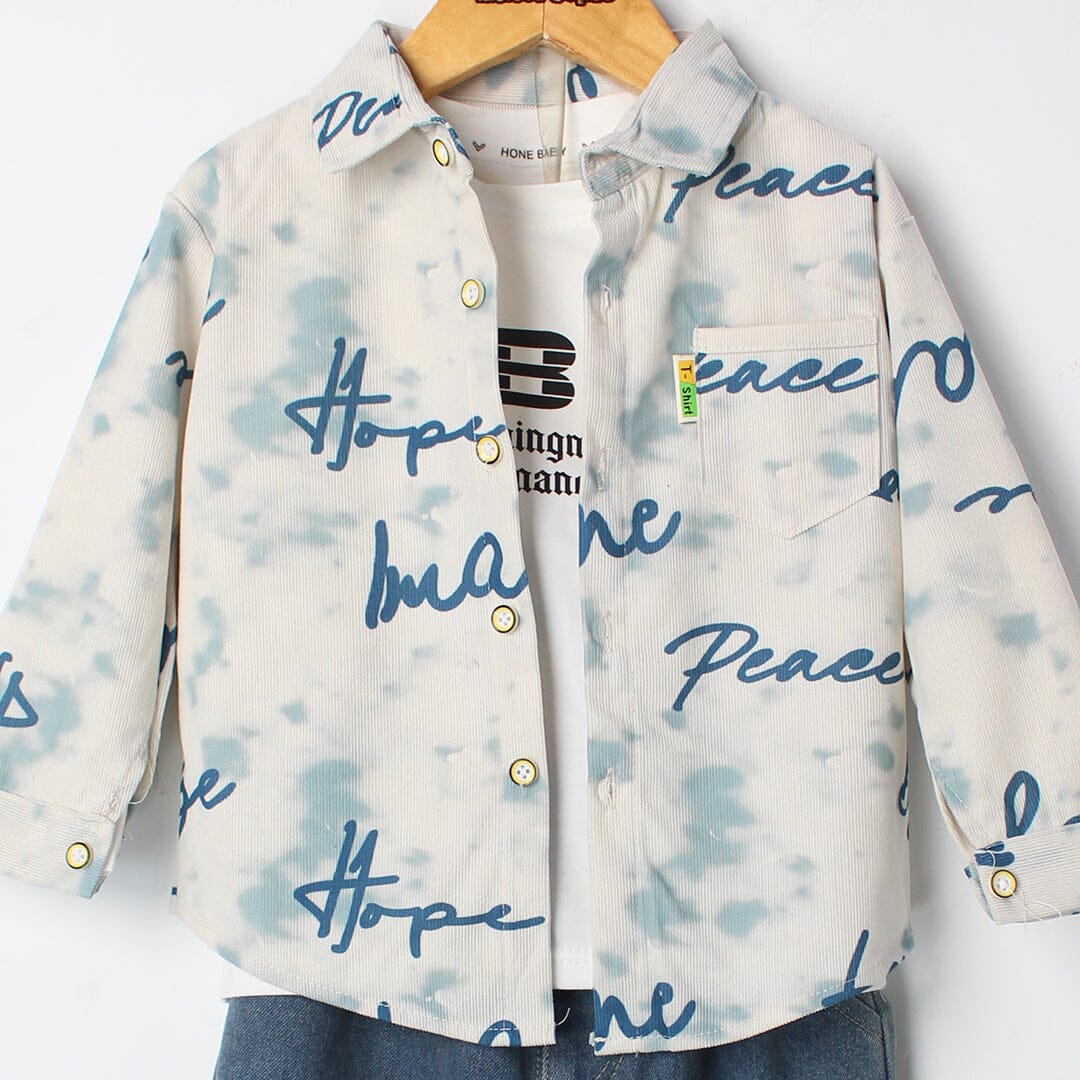 Sage Blue Casual 3Pc Boys Set 3Pc Set Iluvlittlepeople 