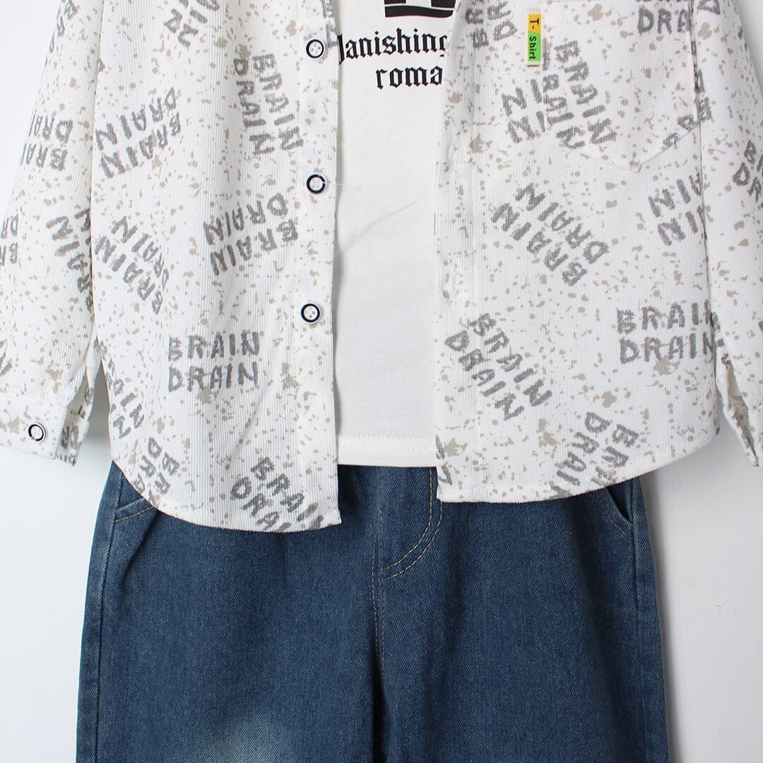 Amaze Grey Themed 3Pc Boys Set 3Pc Set Iluvlittlepeople 