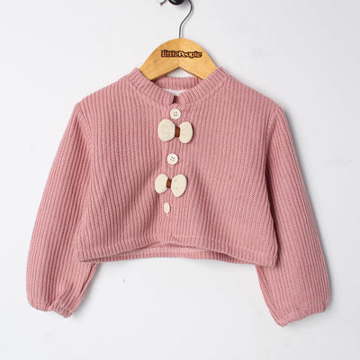 Sweet Pink Girls Frock & Sweater Frock Iluvlittlepeople 