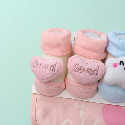 Decent Comfy Bibs & Socks Set - Little People Gears Bibs Set Iluvlittlepeople 