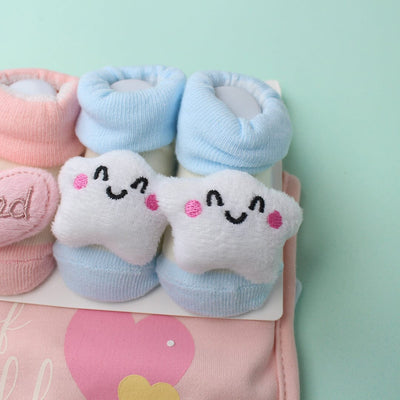 Decent Comfy Bibs & Socks Set - Little People Gears Bibs Set Iluvlittlepeople 