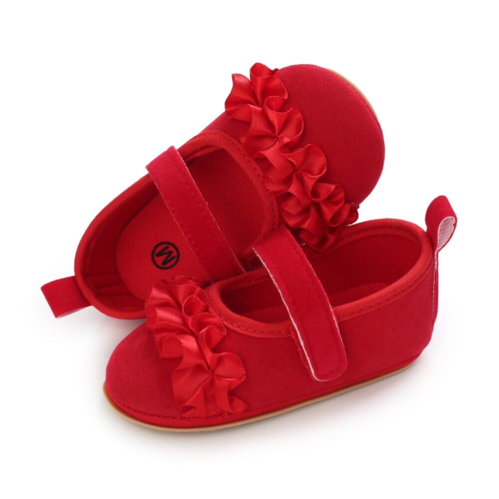 Baby Girls Frill Strap Flats Shoes Iluvlittlepeople 