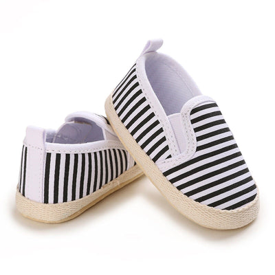 Baby Boy Striped Canvas Flat Shoes Iluvlittlepeople 