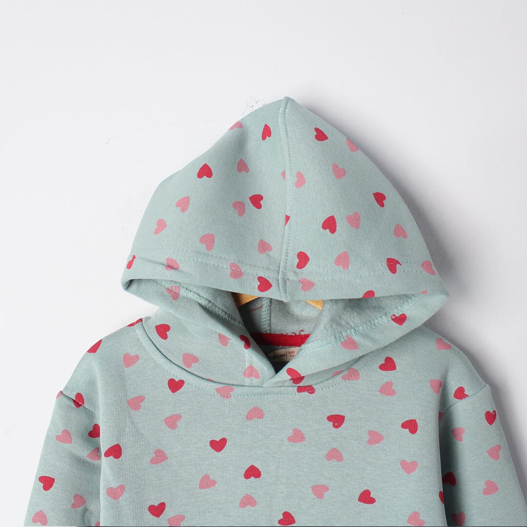 Fancy Aqua Themed Kids Hoodie Hoodie Iluvlittlepeople 