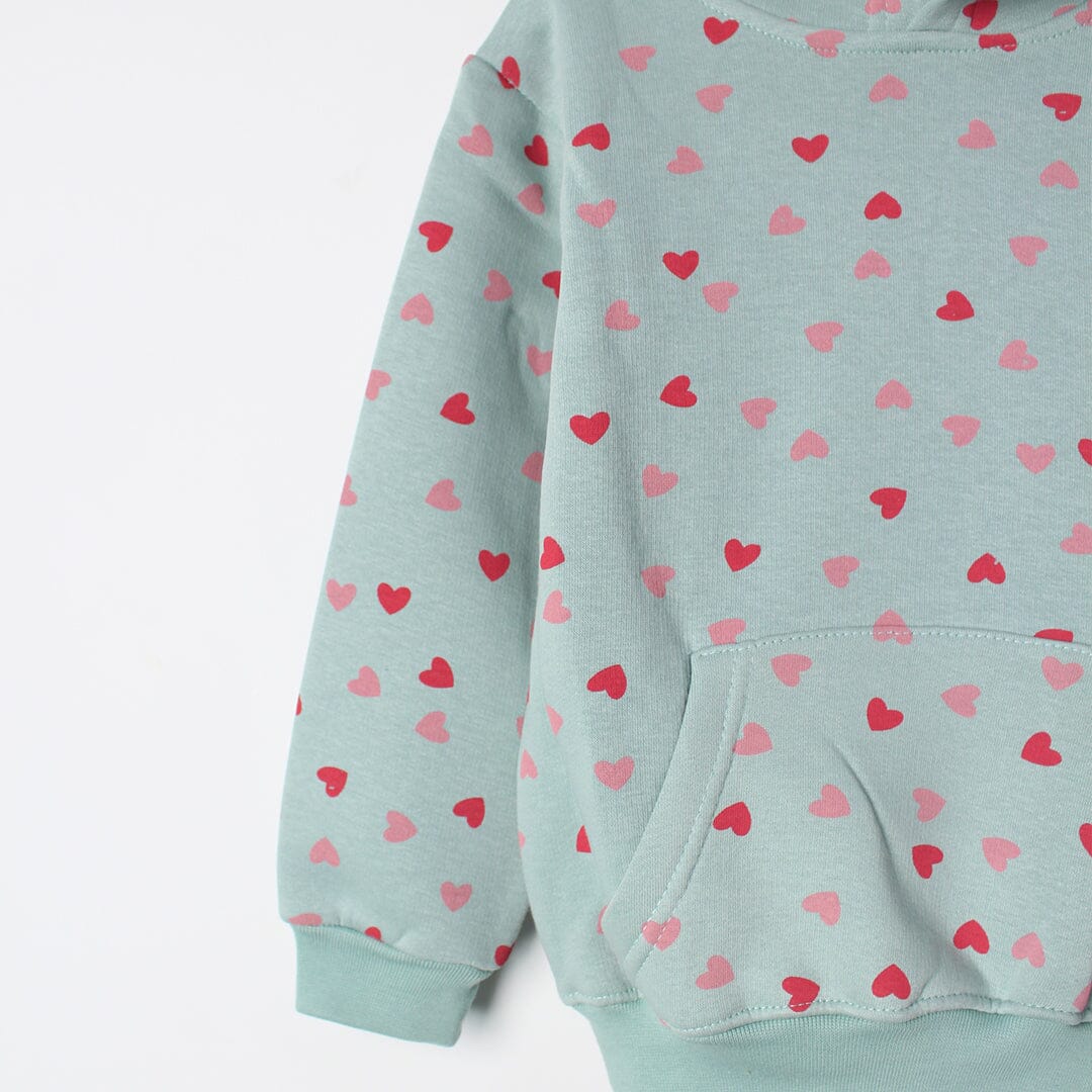 Fancy Aqua Themed Kids Hoodie Hoodie Iluvlittlepeople 