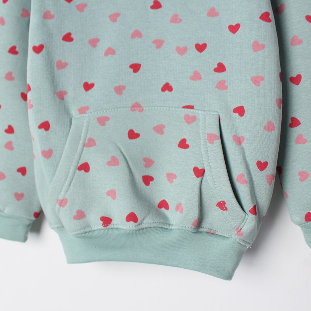 Fancy Aqua Themed Kids Hoodie Hoodie Iluvlittlepeople 