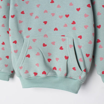 Fancy Aqua Themed Kids Hoodie Hoodie Iluvlittlepeople 