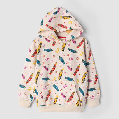 Unique White Themed Kids Hoodie Hoodie Iluvlittlepeople 6-9 Months White Winter