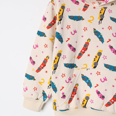 Unique White Themed Kids Hoodie Hoodie Iluvlittlepeople 