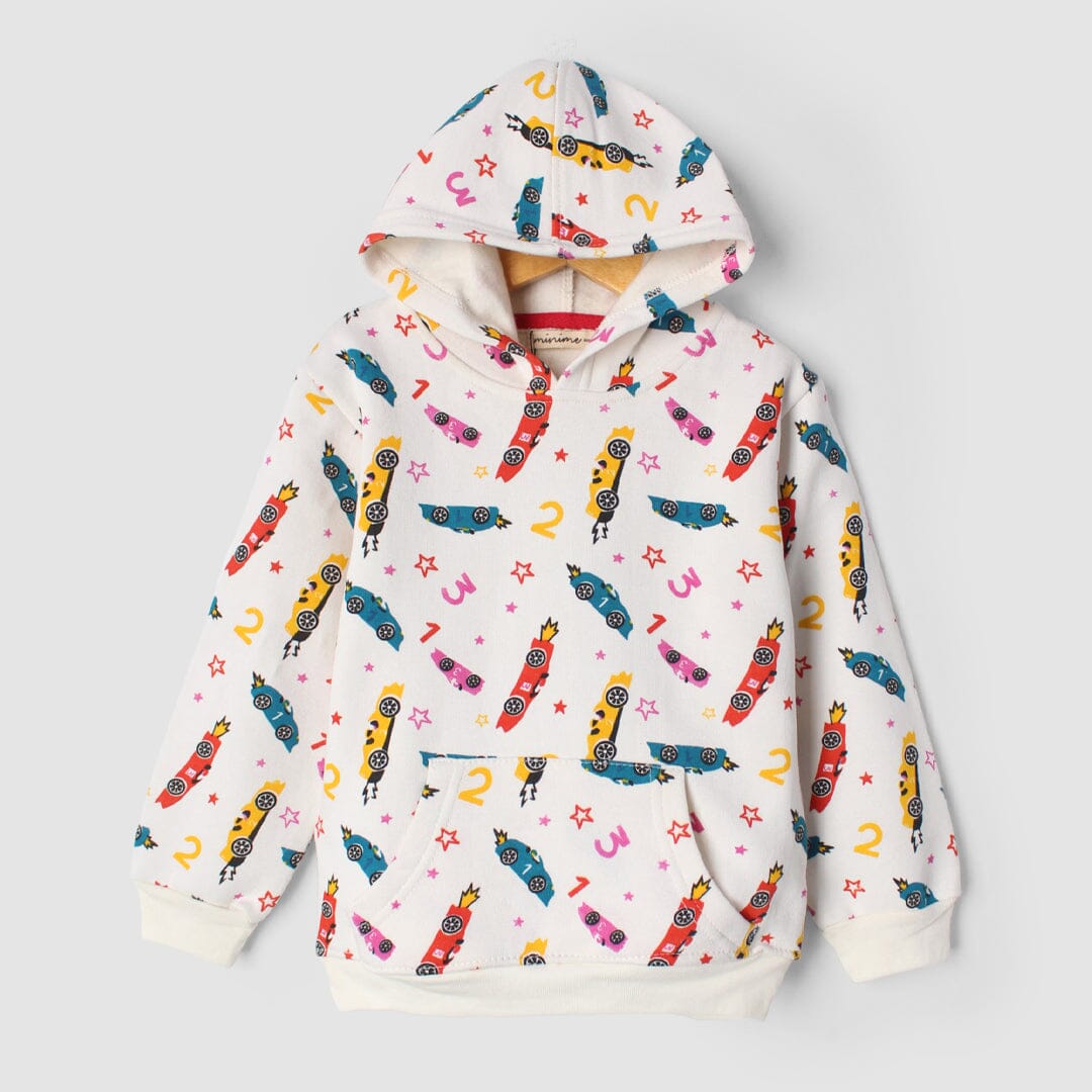 Admire White Themed Kids Hoodie Hoodie Iluvlittlepeople 6-9 Months White Winter