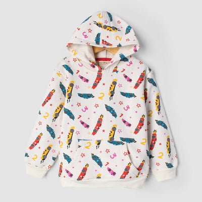 Admire White Themed Kids Hoodie Hoodie Iluvlittlepeople 6-9 Months White Winter