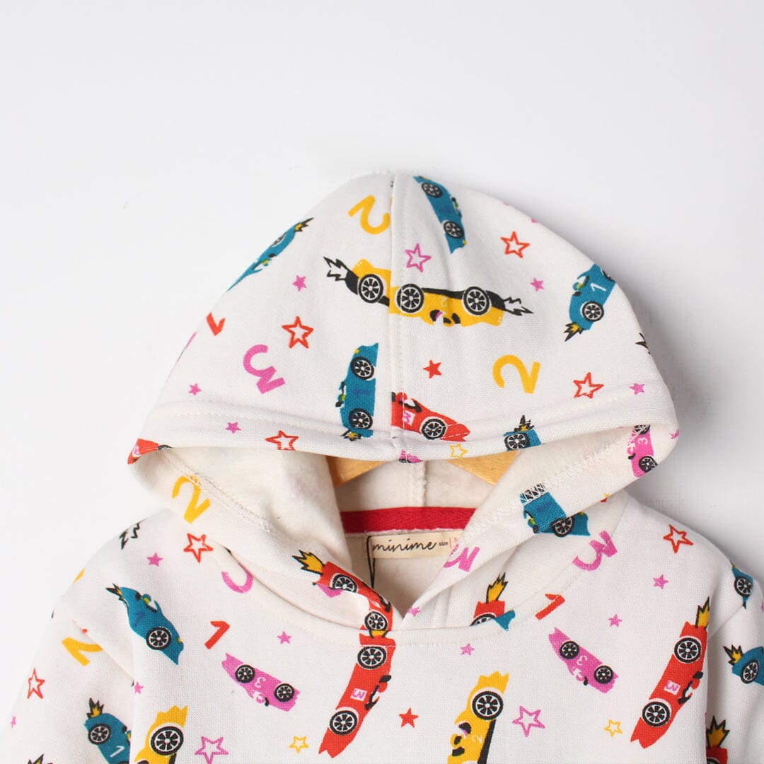 Admire White Themed Kids Hoodie Hoodie Iluvlittlepeople 