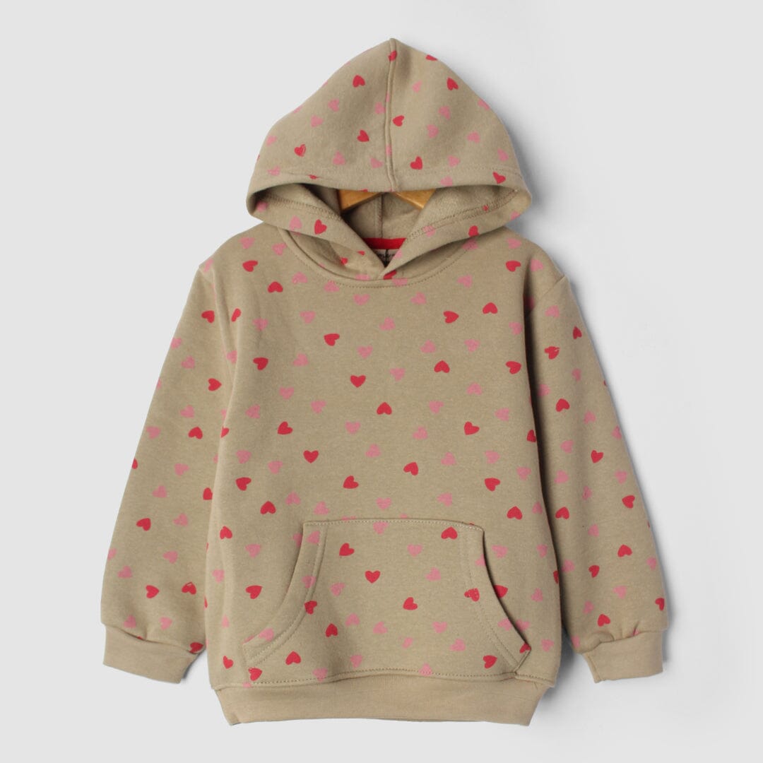 Tan Brown Themed Kids Hoodie Hoodie Iluvlittlepeople 6-9 Months Brown Winter
