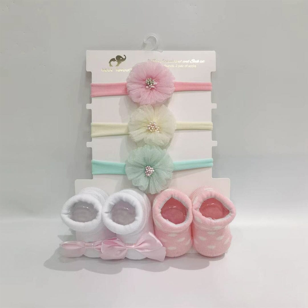 5 Pc Headband And Socks Set Iluvlittlepeople 